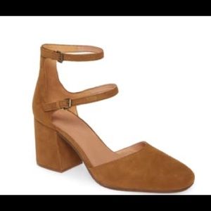 Madewell Rae ankle strap pump